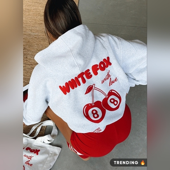 White Fox Boutique Tops - WHITE FOX!! BEST SELLER!! With Love In The Moment Oversized Hoodie Grey Marle